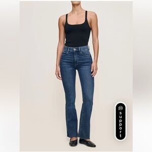 DL1961 Bridget Boot High Rise Instasculpt Jeans - Blue Size 31 NWT Seacliff